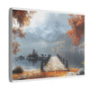 Autumn Décor, Canvas Art, AI Autumn Landscape, Nature Artwork Gift, Modern Wall Hanging, Unique Wall Art