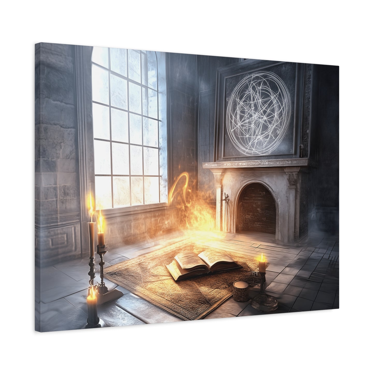 Mystical Canvas Art Print, Wall Decor for Fantasy Lovers, Enchanted Home Decor, Gifts for Book Lovers, Surreal Atmosphere Artwork