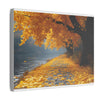 Autumn Décor, Canvas Art, AI Autumn Landscape, Nature Artwork Gift, Modern Wall Hanging, Unique Wall Art