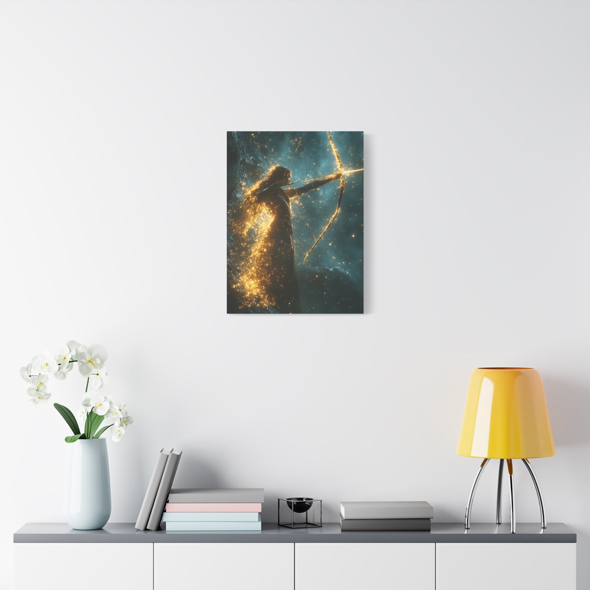 Celestial Archer Canvas Art Print, Dreamy Home Decor for Art Lovers, Gift for Her, Modern Wall Art, Bohemian Room Decor