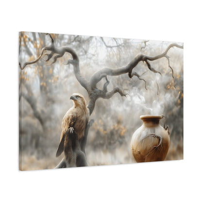 Nature-Inspired Matte Canvas Print, Wall Art, Bohemian Home Decor, Gift for Bird Lovers, Rustic Wall Decor, Wildlife Artwork