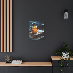 Illuminated Canvas Art, Cozy Home Decor, Gift for Book Lovers, Unique Wall Art, Enchanted Decoration