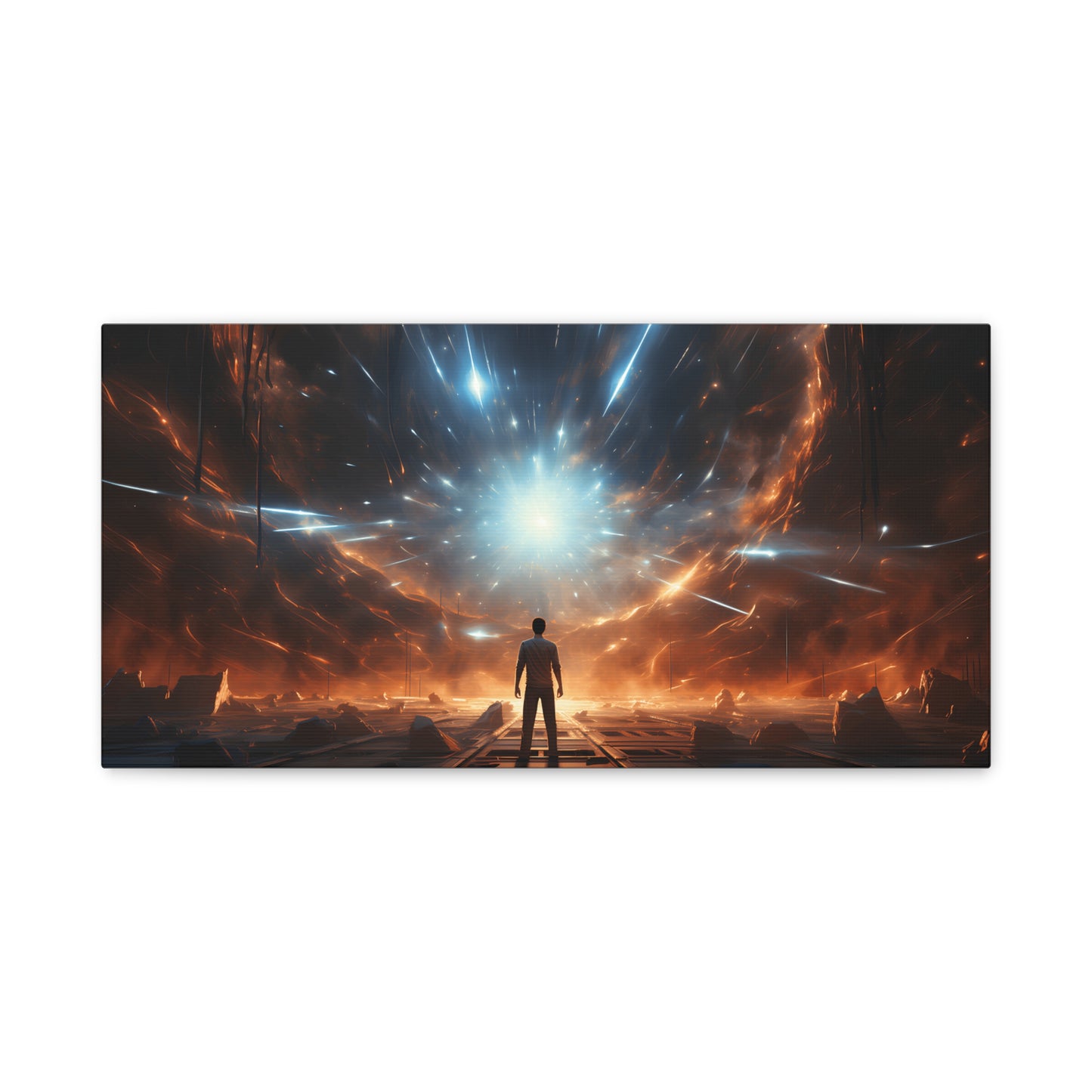 Cosmic Canvas Print, Abstract Art for Home Decor, Inspirational Wall Art, Unique Gift for Art Lovers, Modern Aesthetic