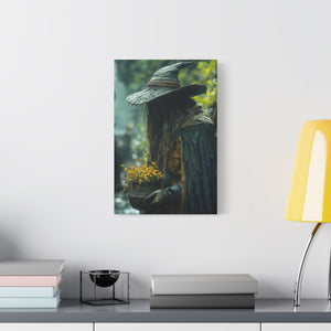 Mystical Canvas Art Print, Wall Decor, Nature Lover Gift, Autumn Decor, Wizard Painting, Fantasy Artwork