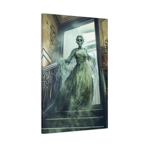 Hauntingly Elegant Canvas Art, Creepy Home Decor, Halloween Wall Art, Spooky Artwork, Gothic Living Room Decoration