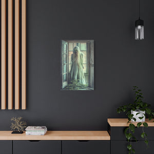 Haunting Matte Canvas Wall Art, Creepy Home Decor, Gothic Decor, Halloween Decoration, Spooky Art Piece
