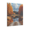 Autumn Décor, Canvas Art, AI Autumn Landscape, Nature Artwork Gift, Modern Wall Hanging, Unique Wall Art