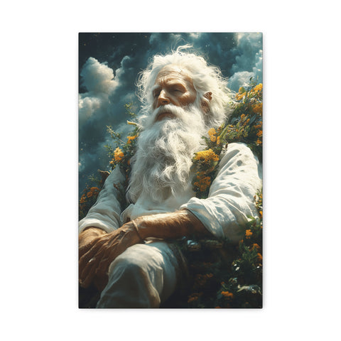 Serene Canvas Art Print, Wall Decor, Meditation, Bohemian Home, Peaceful Atmosphere, Spiritual Awakening, Gift Idea