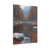 Autumn Décor, Canvas Art, AI Autumn Landscape, Nature Artwork Gift, Modern Wall Hanging, Unique Wall Art