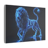 Leo Astrological Sign, Canvas Art, Stretched Canvas Print, AI Art, Matte Finish, Home Décor Wall Art