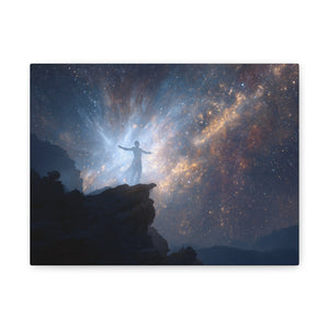 Cosmic Canvas Wall Art, Inspirational Decor, Galaxy Artwork, Home Decor, Celestial Wall Print, Meditation Art, Gift Idea
