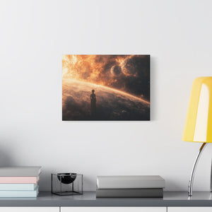 Cosmic Canvas Art Print, Space Wall Decor, Sci-Fi Home Decor, Galaxy Artwork, Astronaut Print, Celestial Gift Ideas