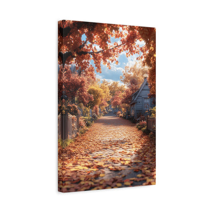 Autumn Landscape Canvas Wall Art Print, Fall Decor, Home Decoration, Nature Artwork, Seasonal Gift, Cozy Vibes, Rustic Wall Decor