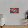 Space Crimson Nebula Glow Print, Stellar Wall Art, Celestial Poster, Galaxy Décor, Astronomical Art