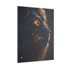 Canvas Art, Leo Astrological Sign, Stretched Canvas Print, AI Art, Matte Finish, Home Décor Wall Art