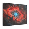 Space Crimson Nebula Glow Print, Stellar Wall Art, Celestial Poster, Galaxy Décor, Astronomical Art