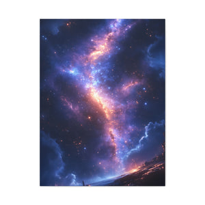 Celestial Canvas Print, Galaxy Wall Art, Home Decor, Starry Night Artwork, Cosmic Print