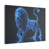 Leo Astrological Sign, Canvas Art, Stretched Canvas Print, AI Art, Matte Finish, Home Décor Wall Art