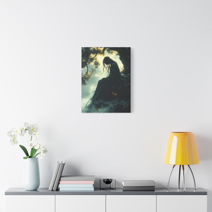 Mystical Forest Canvas Art, Dreamy Home Decor, Bohemian Wall Art, Enchanted Forest Print, Ethereal Nature Artwork, Gift for Nature Lovers