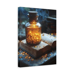 Illuminated Canvas Art, Cozy Home Decor, Gift for Book Lovers, Unique Wall Art, Enchanted Decoration