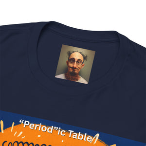 Periodic Table Calendar Tee — Humorous Science Pun T-Shirt