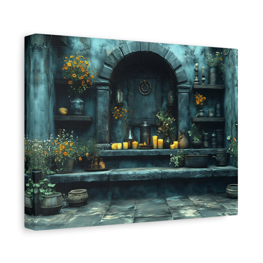 Whimsical Matte Canvas Art, Vintage Decor, Wall Decoration, Home Aesthetic, Gift for Collectors, Cozy Living Space