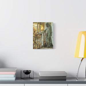 Spooky Gothic Canvas Art, Halloween Decor, Haunted House Wall Art, Creepy Home Decor, Dark Aesthetic