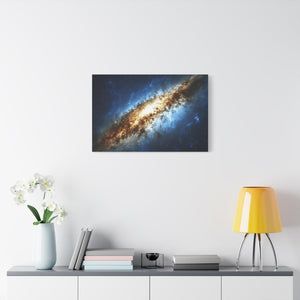 Galactic Canvas Art Print, Space Decor, Nebula Wall Art, Home Office Decor, Astronomical Gift