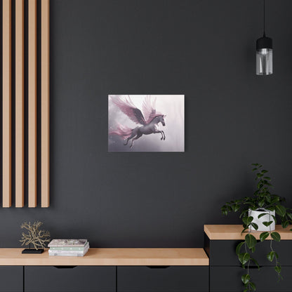 Fantasy Winged Horse Canvas Wall Art, Magical Home Décor, Gift for Horse Lovers, Fairy Tale Art, Dreamy Artwork