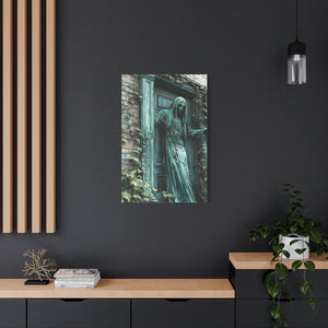 Creepy Gothic Canvas Art, Spooky Decor for Halloween, Wall Art, Unique Gift for Goth Lovers, Eerie Home Decoration