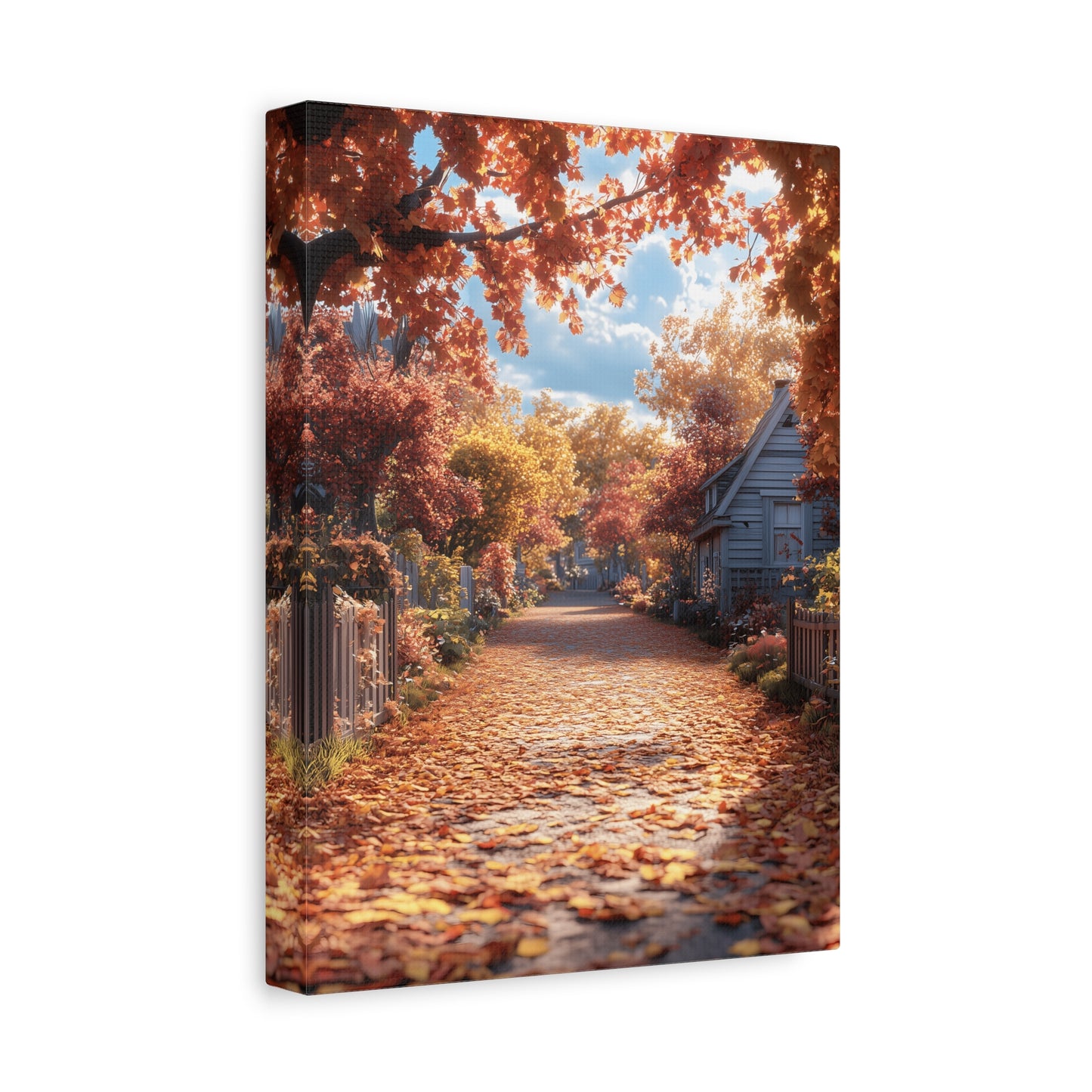Autumn Landscape Canvas Wall Art Print, Fall Decor, Home Decoration, Nature Artwork, Seasonal Gift, Cozy Vibes, Rustic Wall Decor