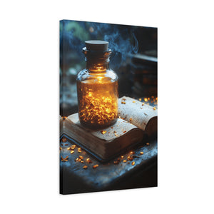 Illuminated Canvas Art, Cozy Home Decor, Gift for Book Lovers, Unique Wall Art, Enchanted Decoration