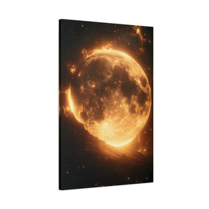 Stretched Canvas Wall Art - Radiant Moon Design