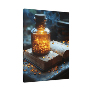 Illuminated Canvas Art, Cozy Home Decor, Gift for Book Lovers, Unique Wall Art, Enchanted Decoration