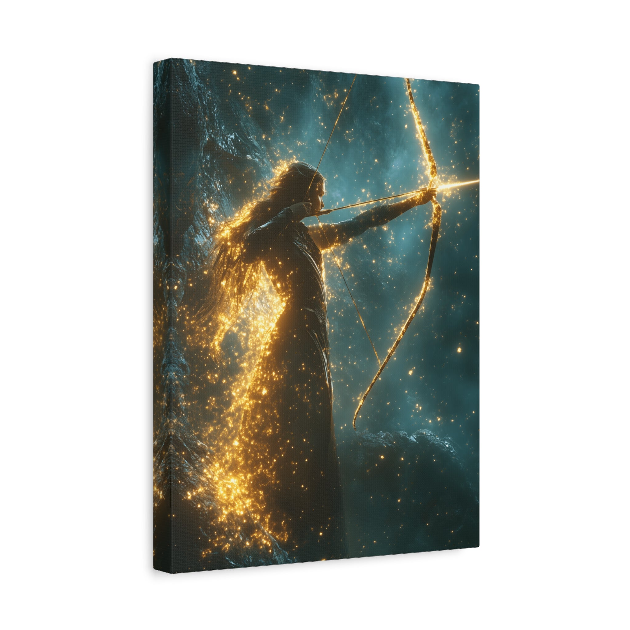 Celestial Archer Canvas Art Print, Dreamy Home Decor for Art Lovers, Gift for Her, Modern Wall Art, Bohemian Room Decor