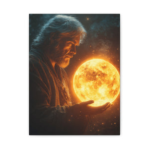 Celestial Guardian Matte Canvas Art, Mystic Wall Decor, Inspiring Home Office Decor, Cosmic Artwork, Spiritual Gift Idea