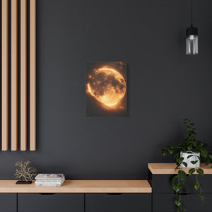 Stretched Canvas Wall Art - Radiant Moon Design