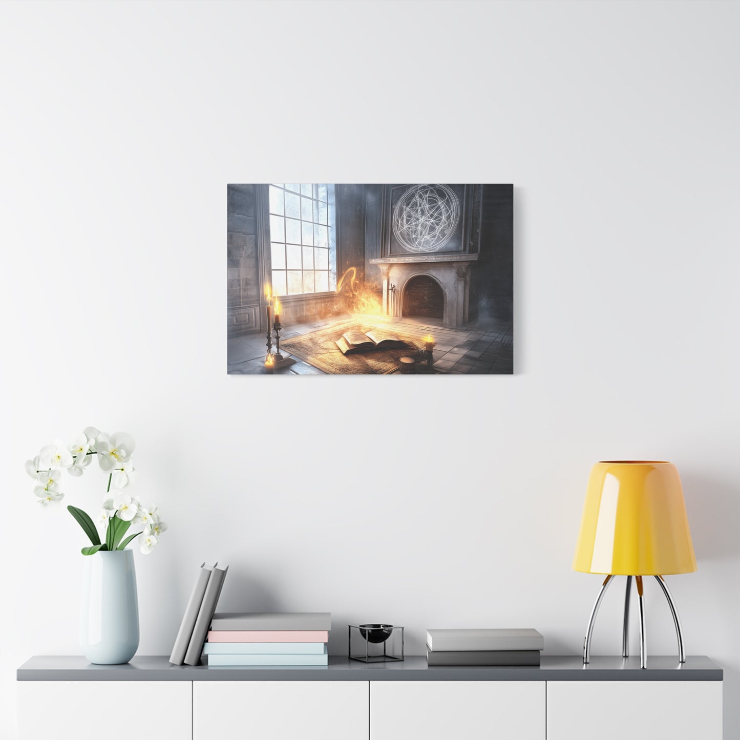 Mystical Canvas Art Print, Wall Decor for Fantasy Lovers, Enchanted Home Decor, Gifts for Book Lovers, Surreal Atmosphere Artwork