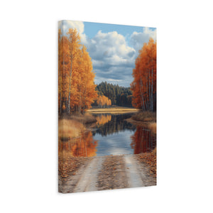 Autumn Landscape Canvas Print, Nature Wall Art, Fall Decor, Rustic Home Decor