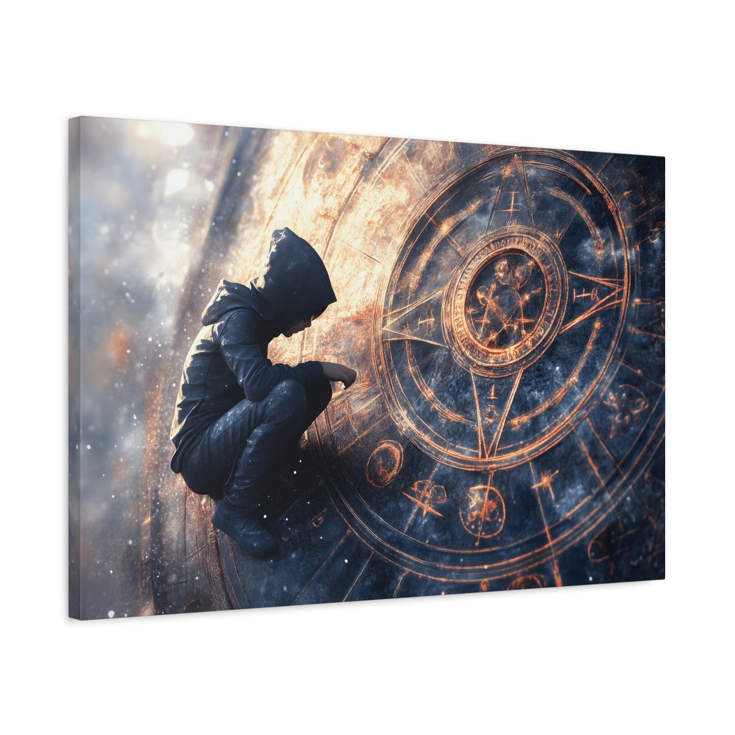 Canvas Print Astrology Clock