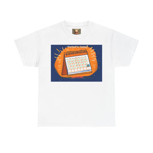 Periodic Table Calendar Tee — Humorous Science Pun T-Shirt
