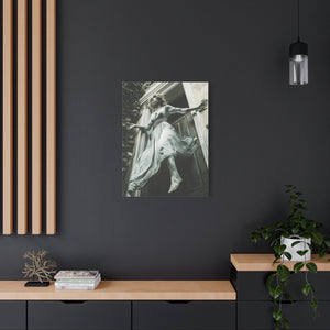Eerie Fantasy Wall Art Canvas, Dark Atmosphere Decor, Gothic Home Decor, Haunting Art for Halloween, Unique Gift Idea