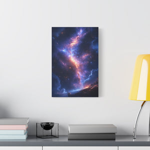 Celestial Canvas Print, Galaxy Wall Art, Home Decor, Starry Night Artwork, Cosmic Print