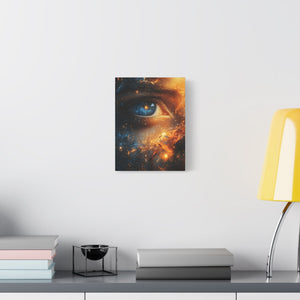 Cosmic Eye Wall Art Canvas, Mystical Home Decor, Celestial Art, Space Lover's Gift - BldyLcks Designs
