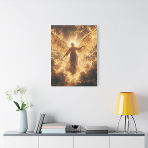 Heavenly Canvas Print, Angel Art, Inspirational Wall Decor, Spiritual Gift, Home Decor, Uplifting Artwork