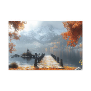 Autumn Landscape Canvas Print, Fall Wall Art, Cozy Home Decor, Nature Photography, Seasonal Decor, Gift for Nature Lovers