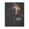 Golden Retriever Military Wall Art - Patriotic Dog Décor for Army, Air Force, Navy, Marines