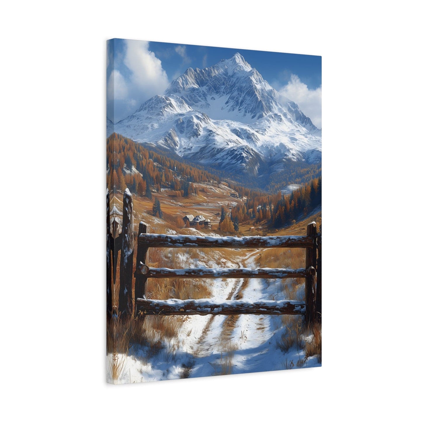 Mountain Landscape Canvas Print, Wall Art, Home Decor, Office Decor, Nature Lover Gift, Cozy Cabin Style