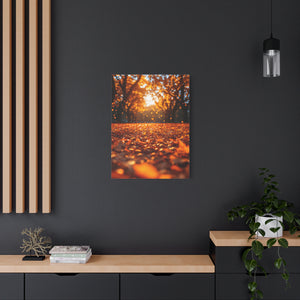 Autumn Landscape Canvas Print, Fall Decor, Cozy Room Art, Home Wall Decor, Gift for Nature Lovers, Thanksgiving Decoration