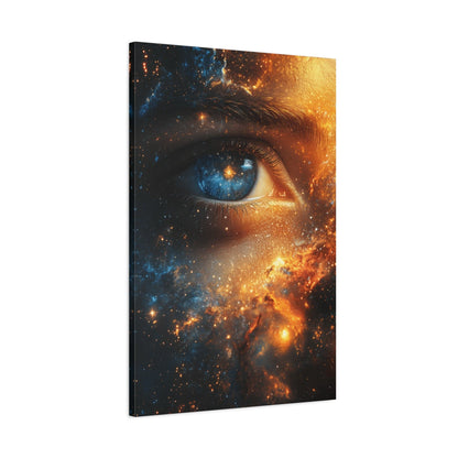 Cosmic Eye Wall Art Canvas, Mystical Home Decor, Celestial Art, Space Lover's Gift, Unique Wall Decor